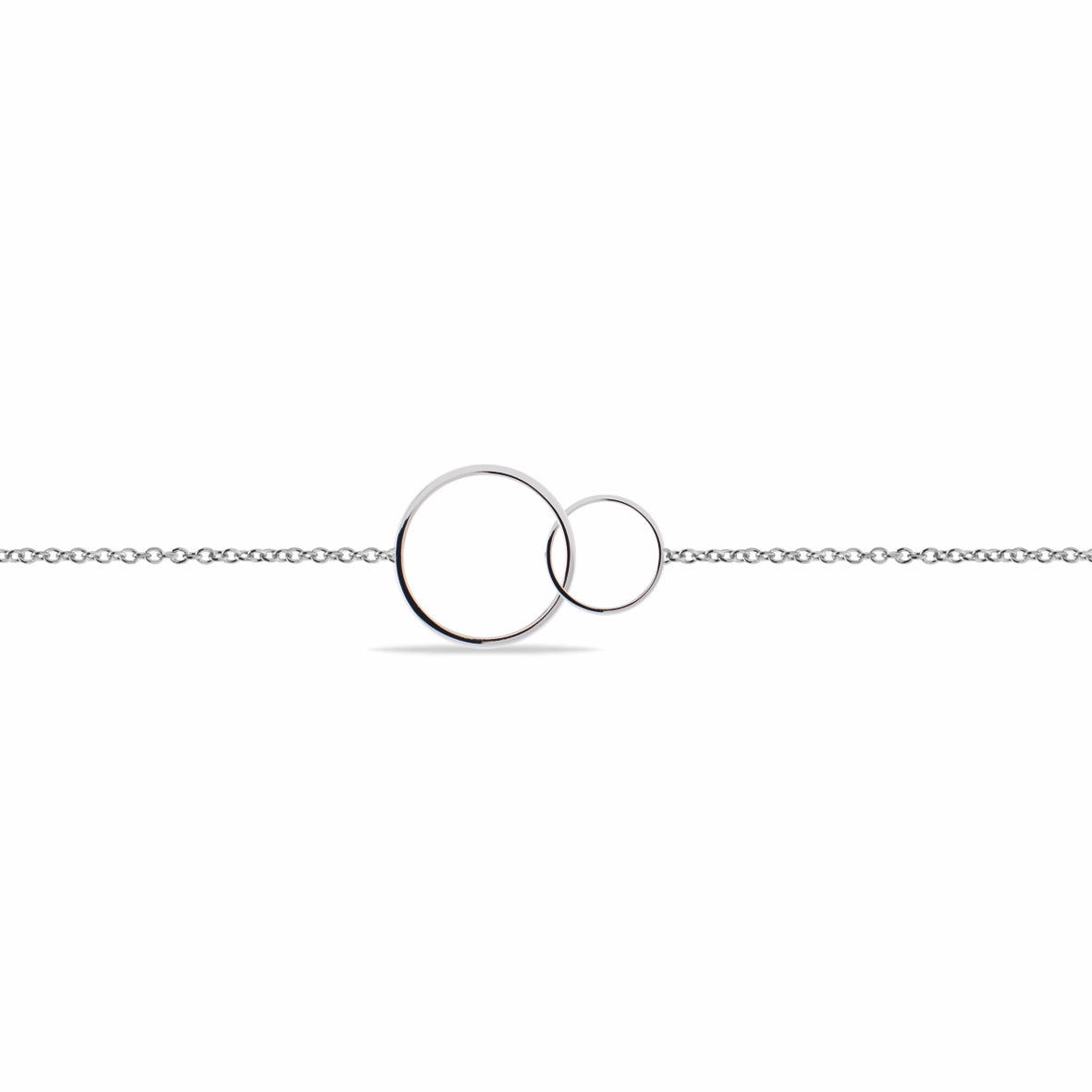 Collana in acciaio 316 Double circles