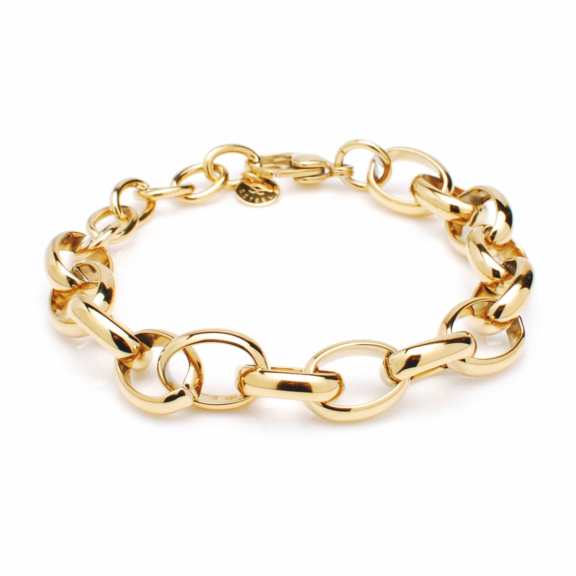 Collana a catena Rolo Ovale 316 Gold