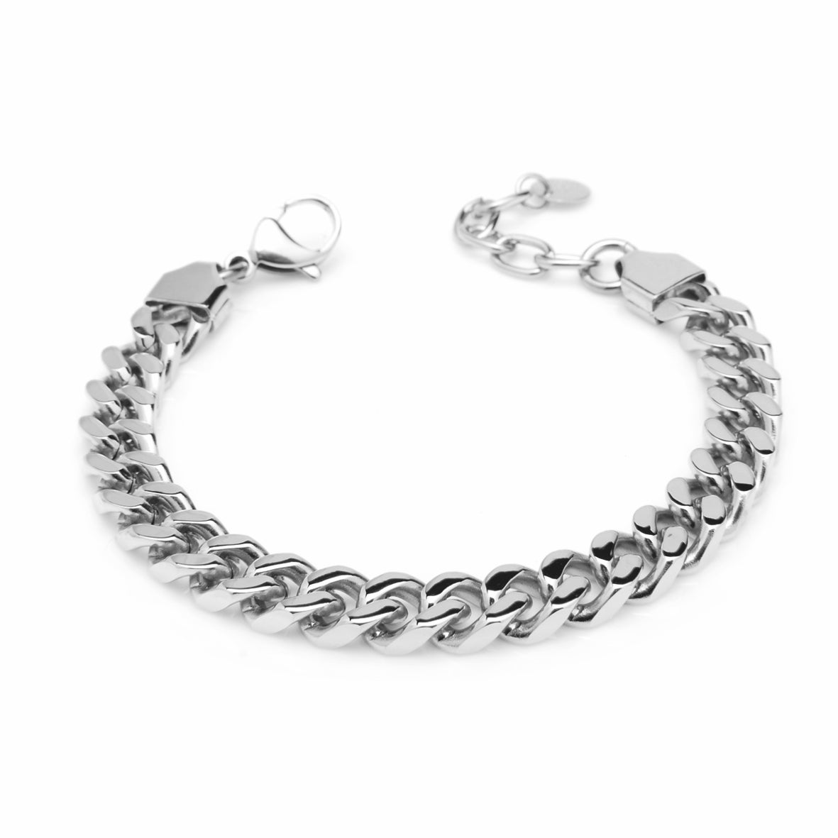 Collana a Catena Groumette in Acciaio 316- Parure - Unisex