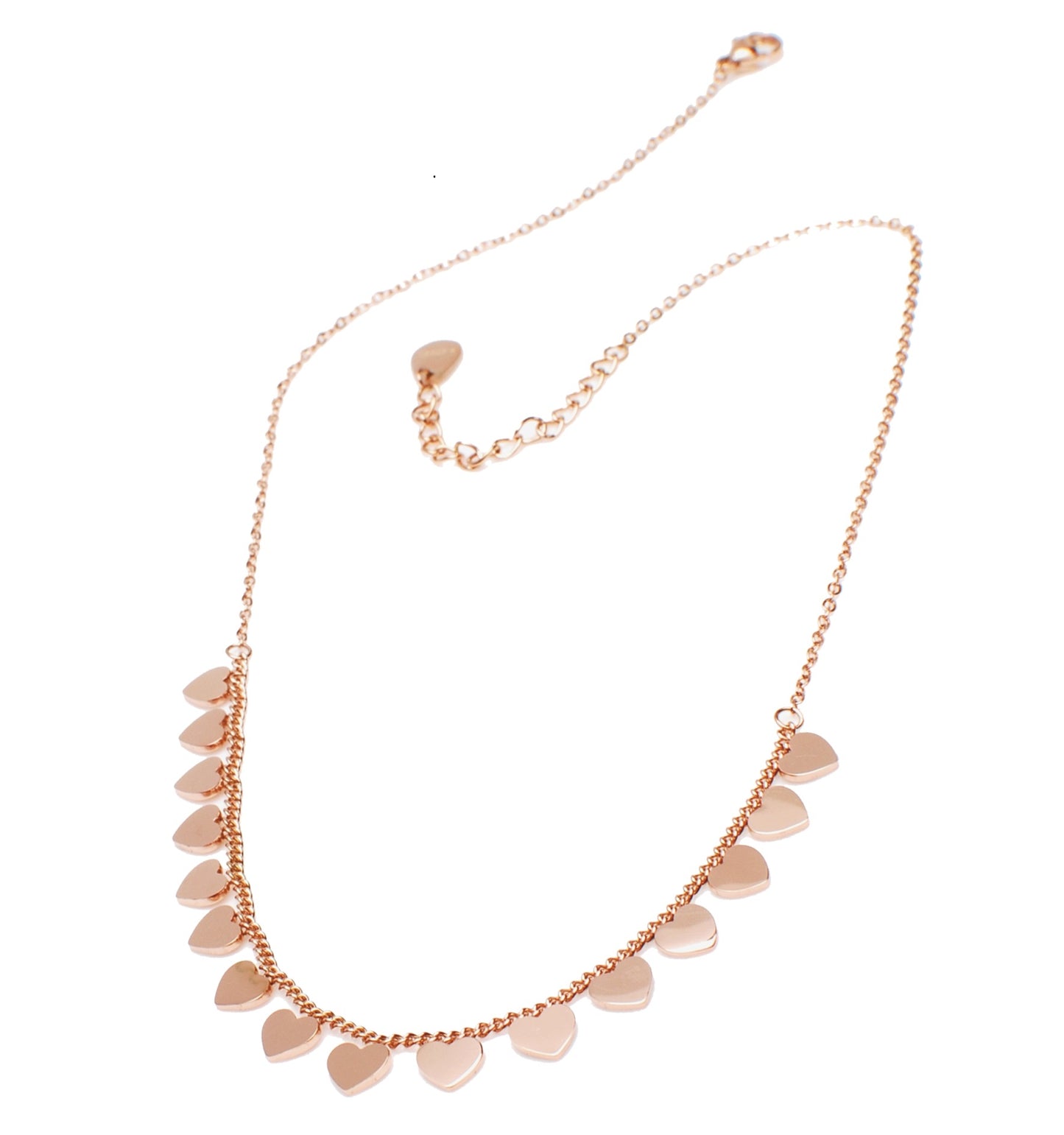 Collana in acciaio 316 "Cuoricini"