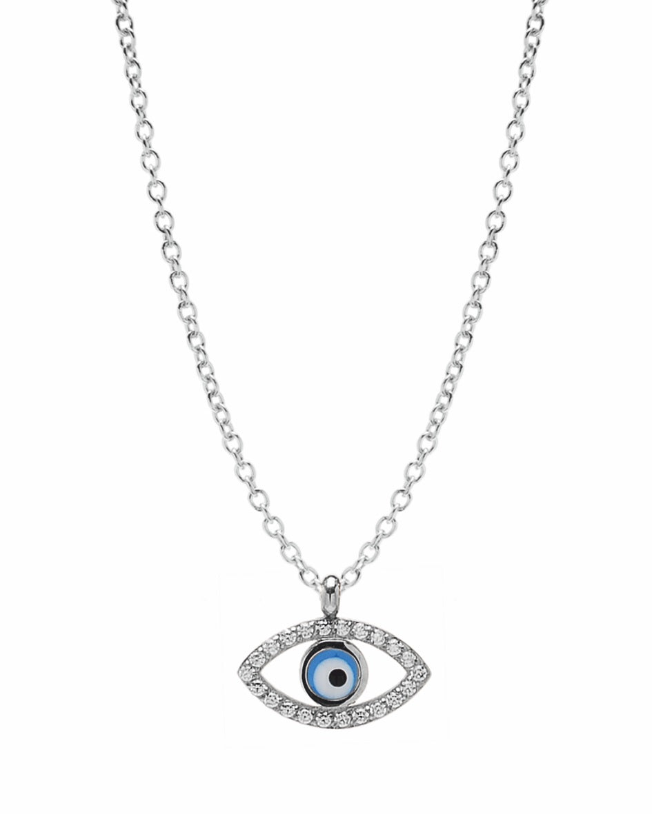 Collana in Acciaio 316 Blue eye