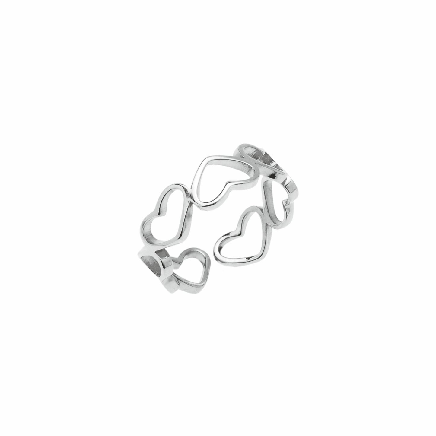 Bracciale in Acciaio 316 Bangles Texture a cuore