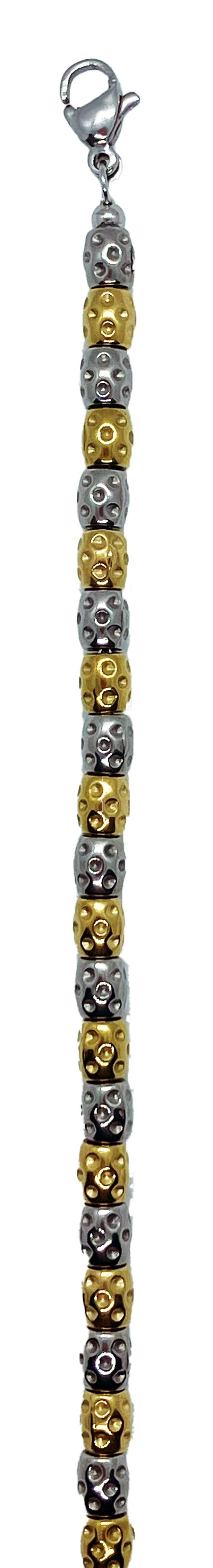 Bracciale 316 acciaio catena geometrica - Linea Unisex -