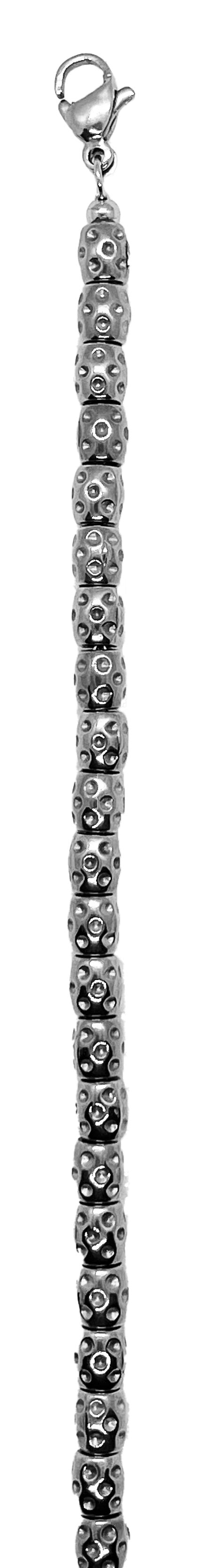 Bracciale 316 acciaio catena geometrica - Linea Unisex -