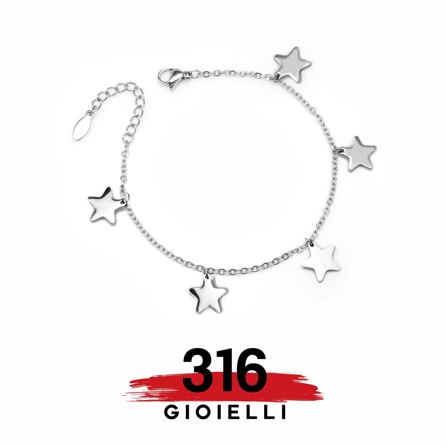 Bracciale 316 Charm Stelle