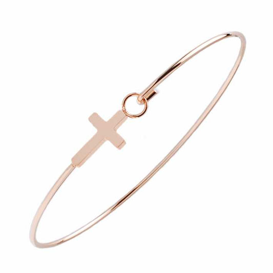 Bracciale in Acciaio 316 Croce rosè