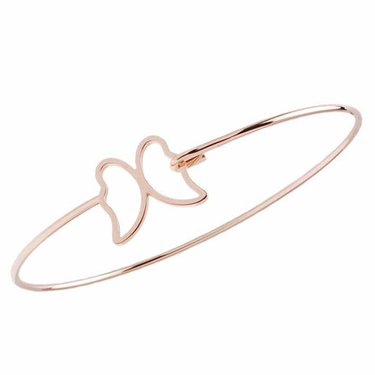 Bracciale in Acciaio 316 rosè Ali Farfalla