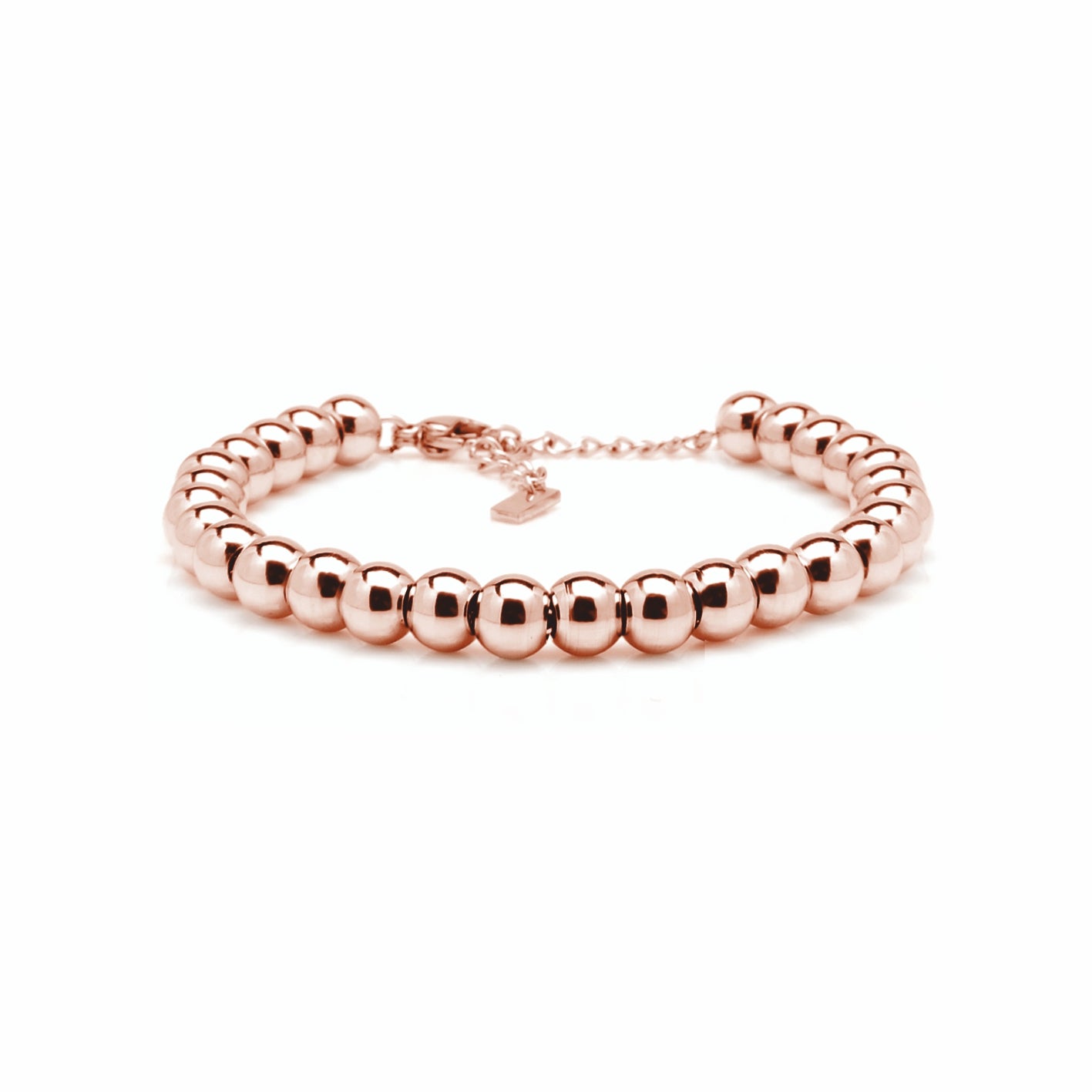 Bracciale in Acciaio 316 con Perle Small Rosé – Eleganza Delicata