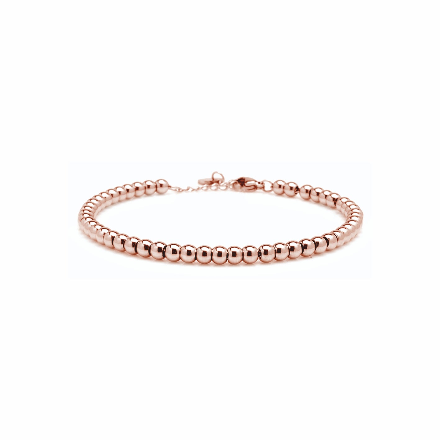 Bracciale in Acciaio 316 con Perle Small Rosé – Eleganza Delicata