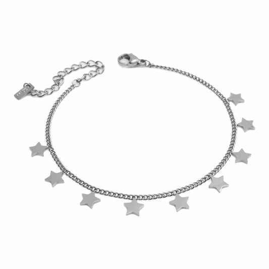Bracciale in Acciaio 316 con pendenti Stelle