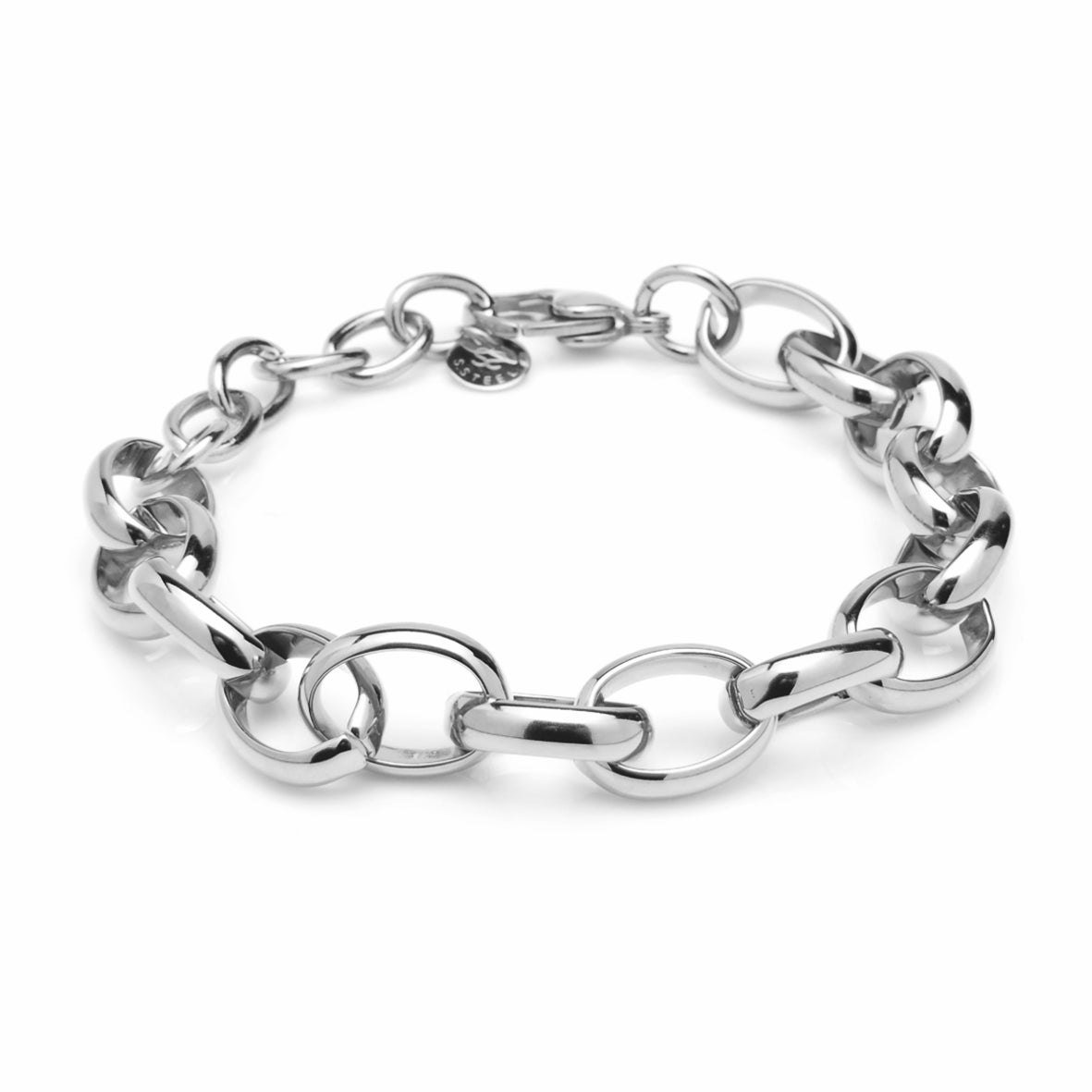 Collana a catena Rolo Ovale 316 Silver