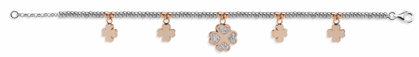 Bracciale in acciaio 316 rosè Charms
