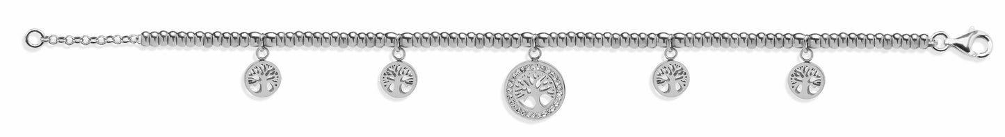 Bracciale in acciaio 316 rosè Charms