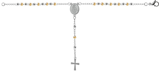 Bracciale in acciaio 316  Rosario