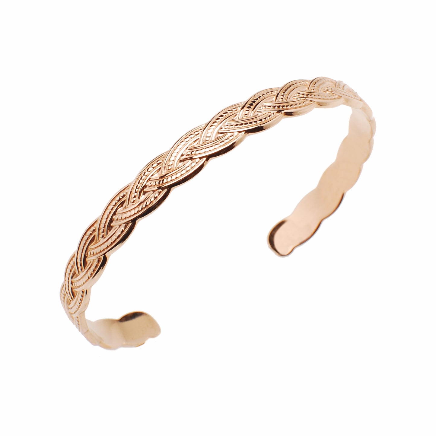 Bracciale in Acciaio 316 Bangles Texture a treccia