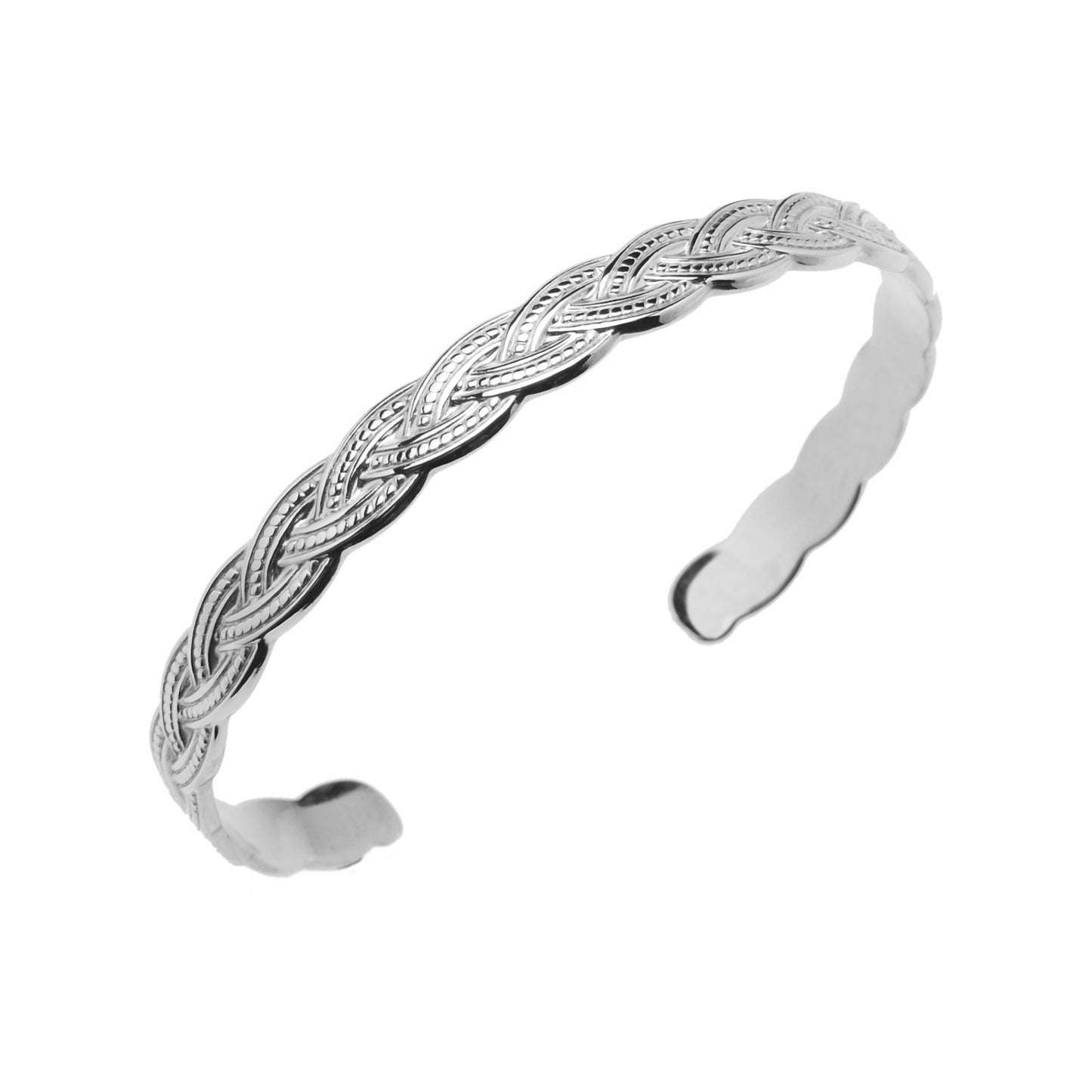 Bracciale in Acciaio 316 Bangles Texture a treccia