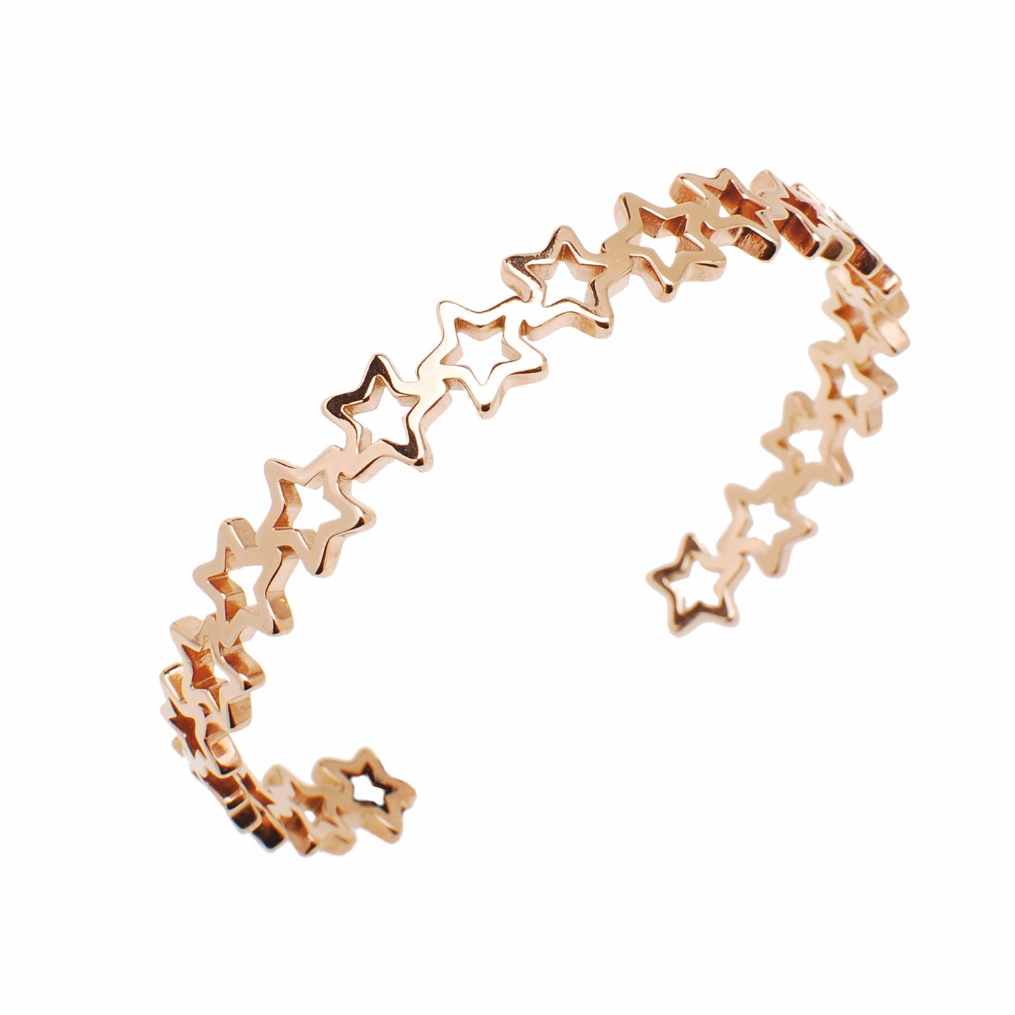 Bracciale in Acciaio 316 Bangles Texture a stella