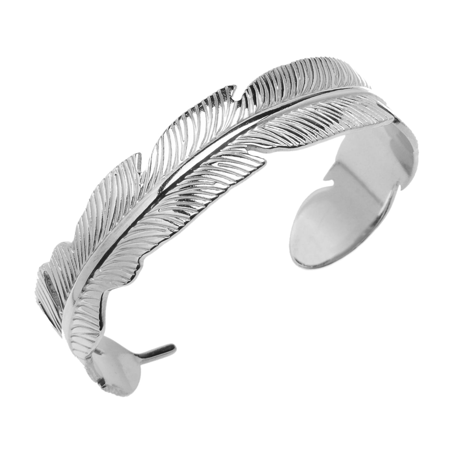Bracciale in Acciaio 316 con Texture Foglia