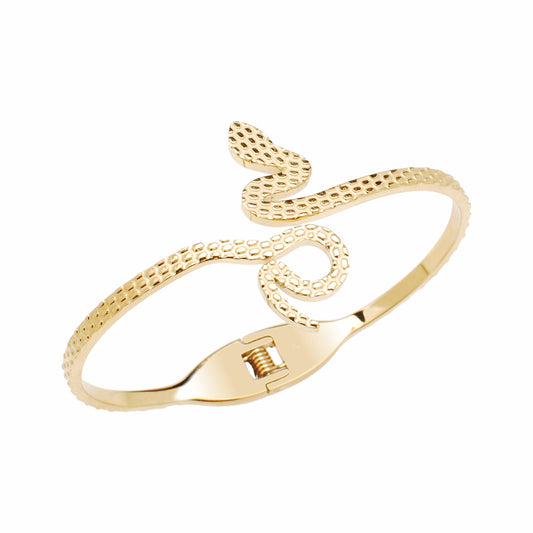 Bracciale rigido in acciaio 316 Snake