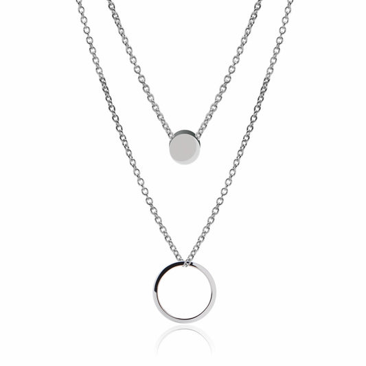 Collana in acciaio 316 Circle