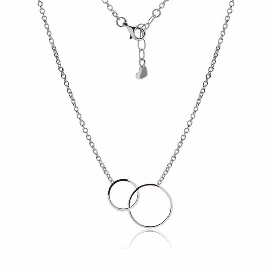 Collana in acciaio 316 Double circles