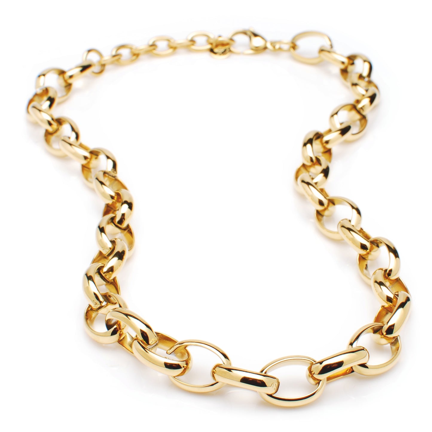 Collana a catena Rolo Ovale 316 Gold