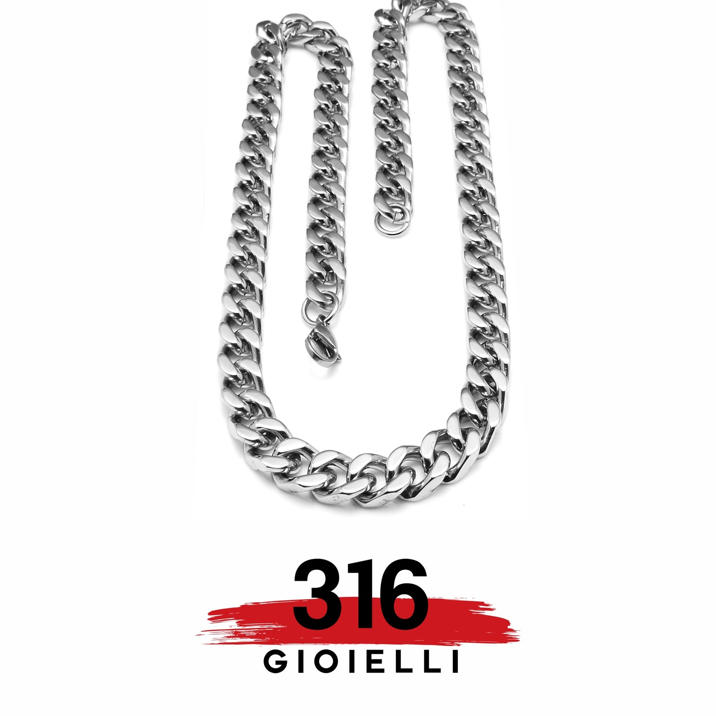 Collana in Acciaio 316 - Linea Uomo -