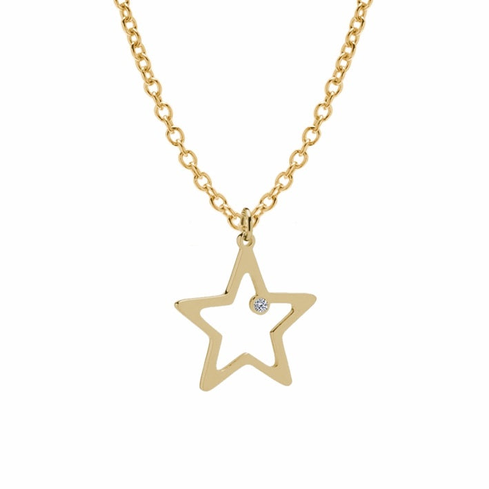 Collana in acciaio 316 c/ciondolo Star