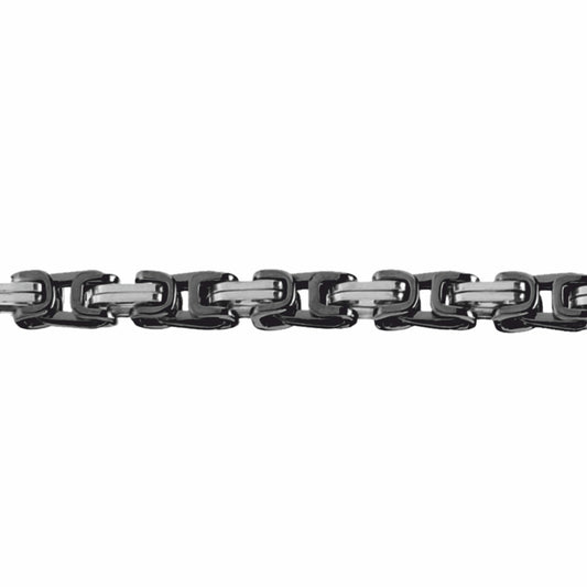 Collana in acciaio 316 Catena bizantina - Linea Uomo -