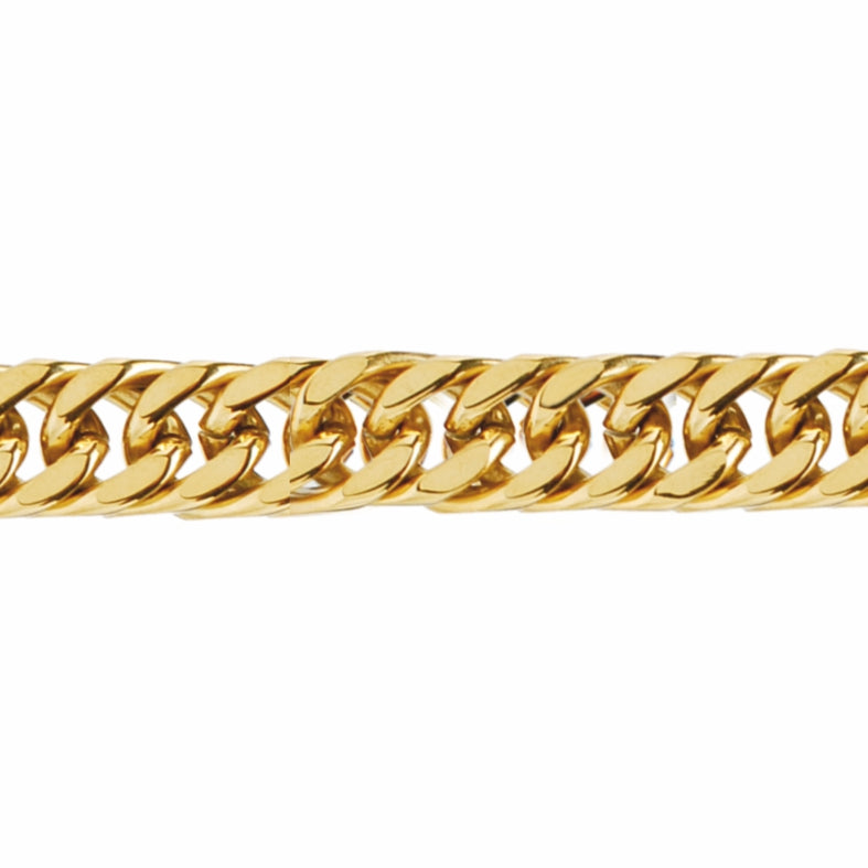Collana 316 acciaio Groumette piatta - Linea Uomo -