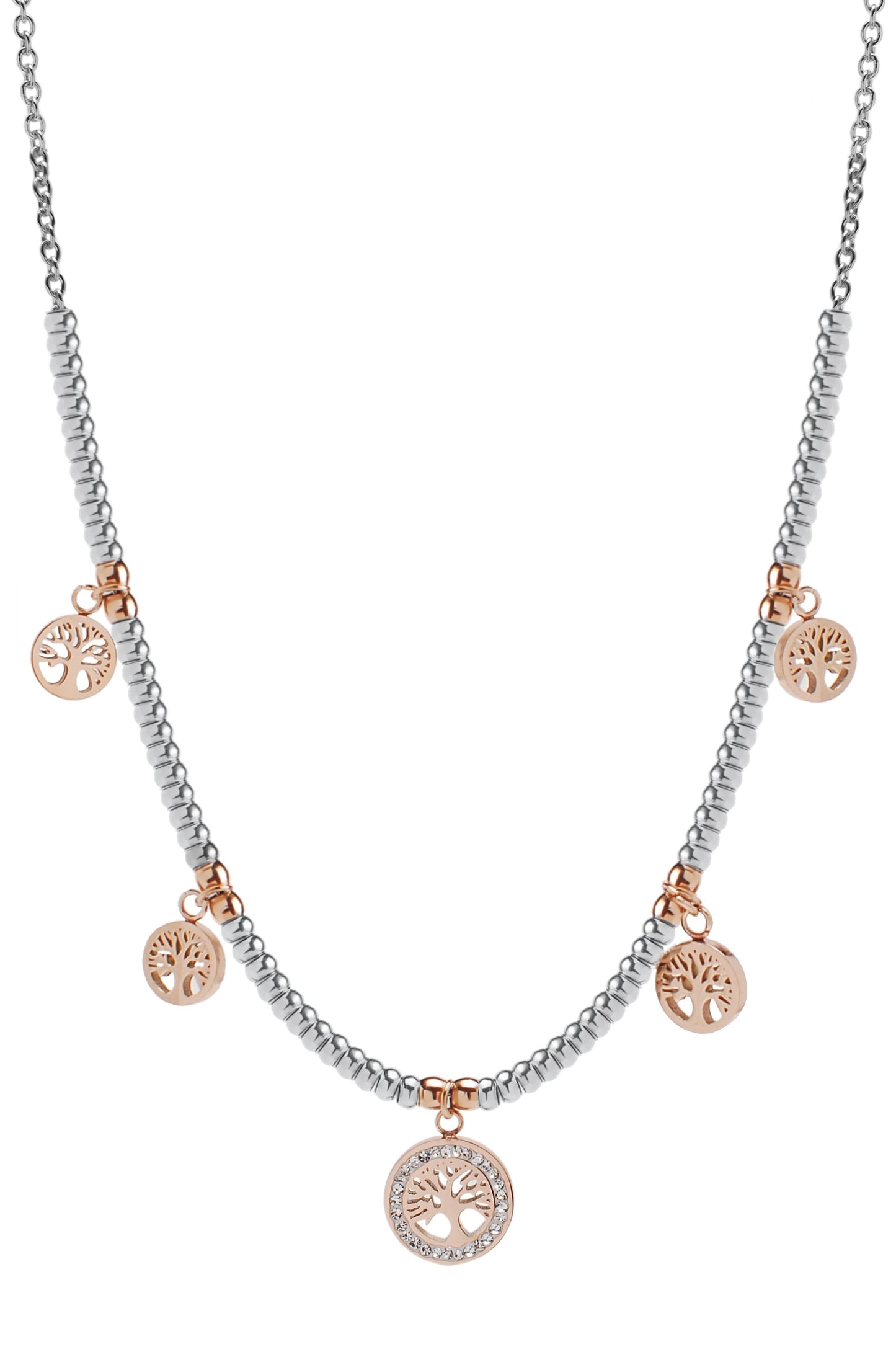 Collana Acciaio 316 Charms rosè