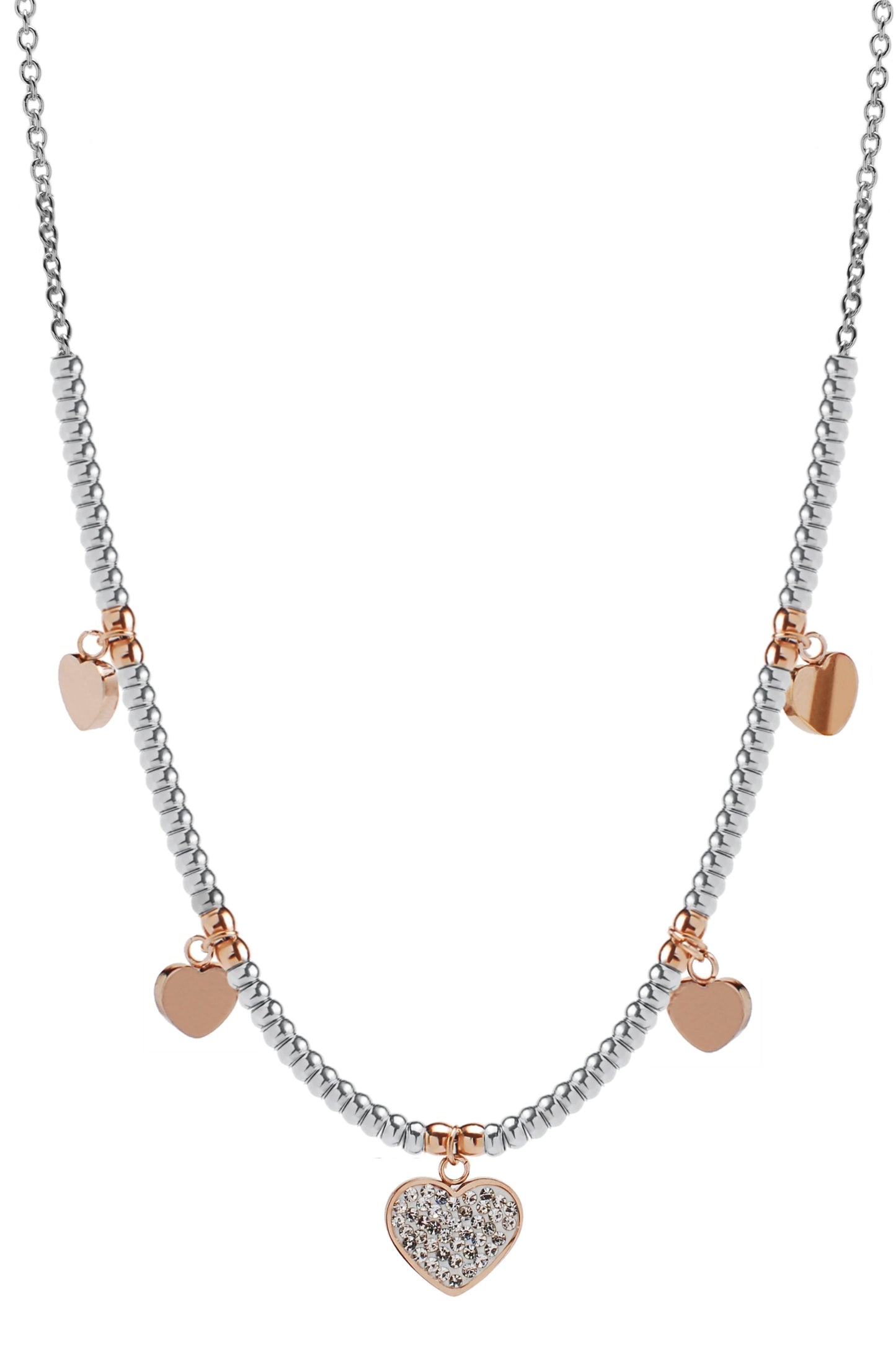 Bracciale in acciaio 316 rosè Charms