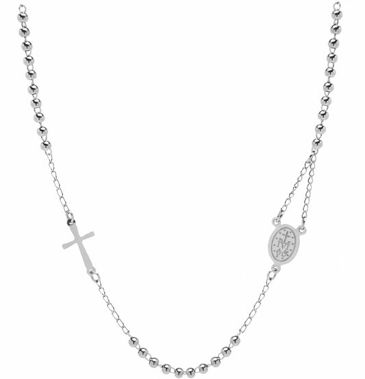 Collana in Acciaio 316 Rosario