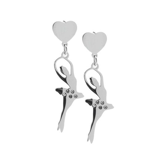 Orecchini Acciaio 316 Ballerina
