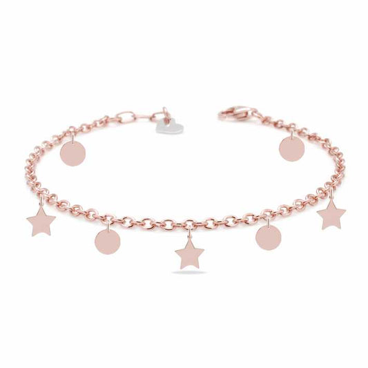 Cavigliera in acciaio 316 charm rosè