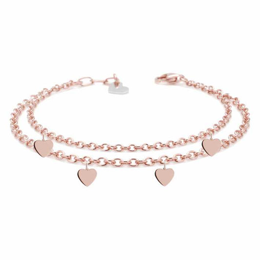 Cavigliera in acciaio 316 Cuoricini